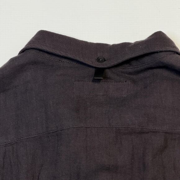 rag & bone Shirt Mens Medium Black Long Sleeve Button Front 100% Cotton Casual - Picture 10 of 12